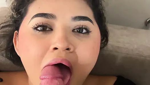 This is how you swallow a cock