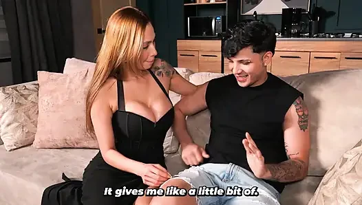 Step-mom with big tits knows how to keep her stepson happy