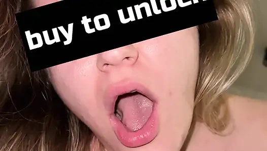 Istri semok rambut pirang nyepong kontol, posisi cowgirl & ngentot posisi misionaris - pov