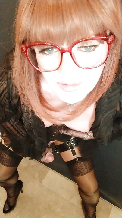 Niegrzeczny Lateks Crossdresser