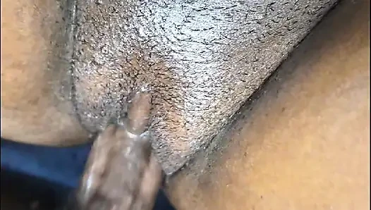 Hot doggy at her back