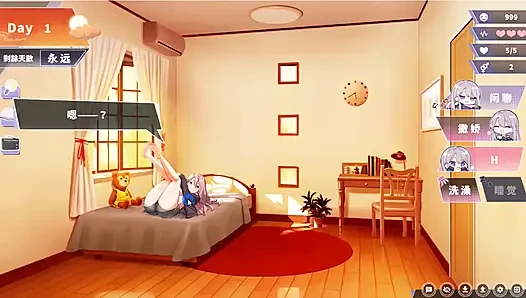 Permainan hentai - kamar double room kebahagiaan - cewek dewasa dengan perak lagi asik ngentot hot sebelum tidur - mode gratis