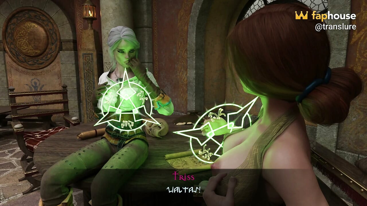 The Witchers 1 - Triss Uses Magic to Become Futa and Fucks Ciri