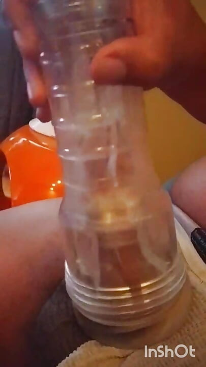 Stroking and Breeding my Fleshlight Ice in a Jockstrap