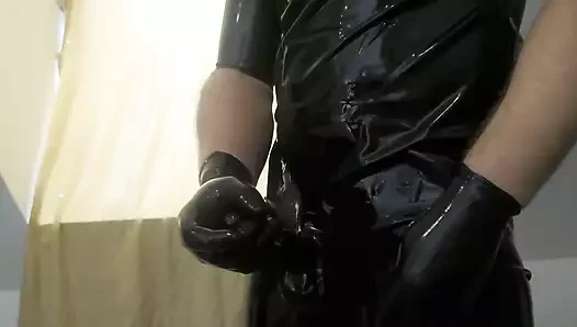 handjob içinde lateks