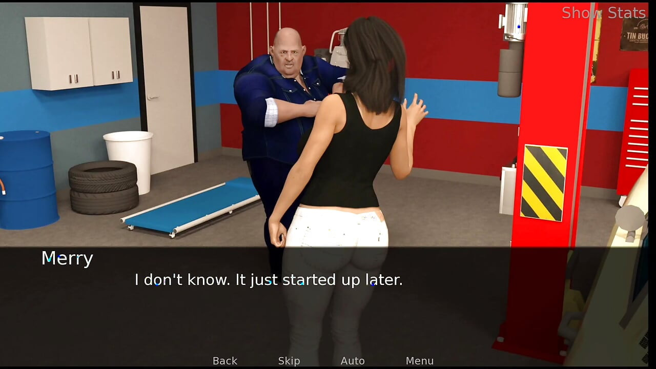 Project Hot Wife - the mechanic almost saw my pussy