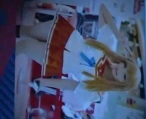 射在女孩角色扮演上