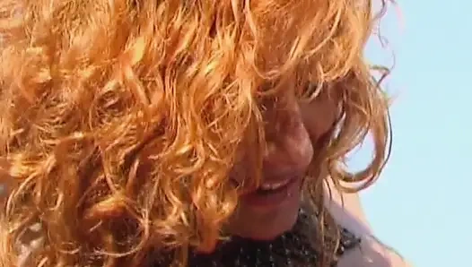 Perfect French Lady Got to Please Two Cock at Beach