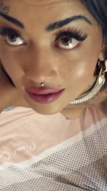 Emotional moment from "GERMAN SCOUT - BROWN INK MODEL BIBI DIAMOND FUCK AT PICKUP"