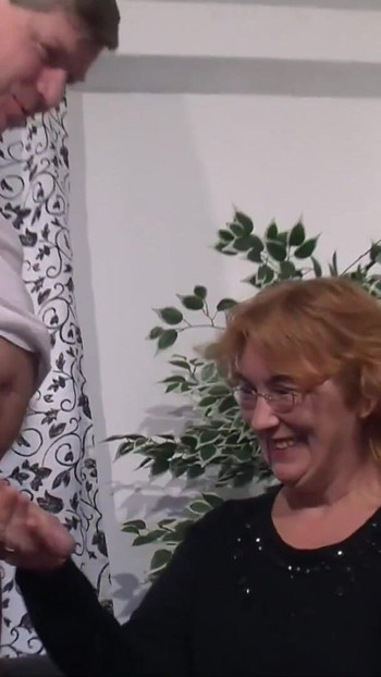 Iconic moment from "Nicht Stricken Elsbeth lass dich ficken von Nachbar Heribert"