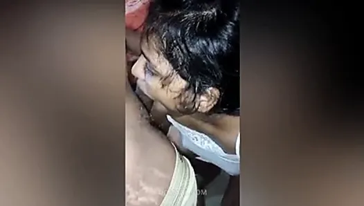 Sri lankan matara girl blowjob bf dick