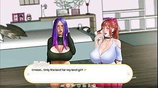Liplock Kissing lessons by sonia and blindfold blowjob by Sarah with huge cumshot in her mouth - Prince of Suburbia Chapter - 9