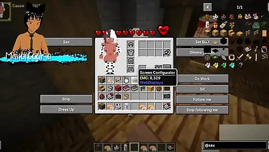 Minecraft Sexcraft The Jenny Mod  - Seeing what Cassie has to offer with her massive tits