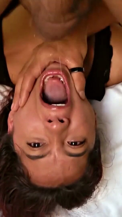 Teen Latina girlfriend sucks my huge dick and tries to swallow it whole POV | Clip 3