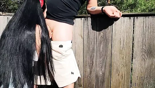 Hinter den kulissen - blowjob, gesichtsfick &sperma im hals