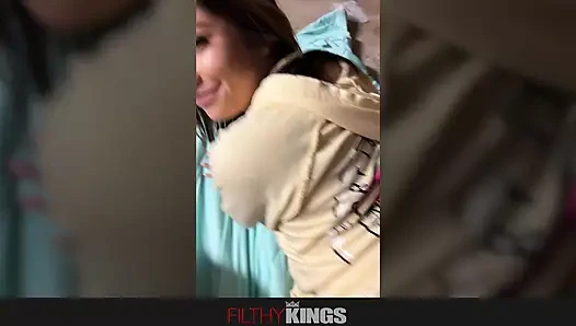FILTHY KINGS - XxLayna Marie riskiert alles beim ficken in der Garage