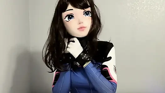 Double Mask Kigurumi Vibrator and Breathplay