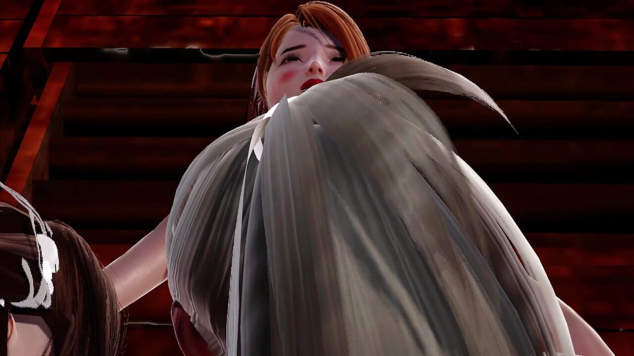 3 boyutlu animasyon - büyük penisli kız iki sahibesi tarafından sürüleniyor BDSM rolü +18 hentai 3D