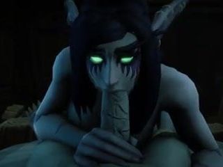 Warcraft, elfe de la nuit x mort-vivant