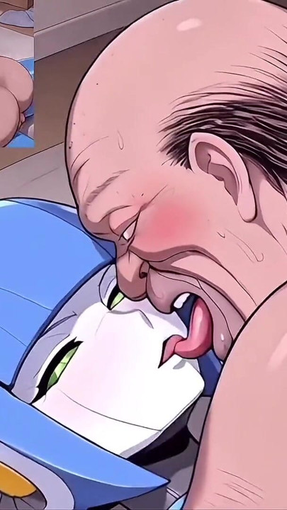 Introducing Hot Female Robots as a Response to Japan’s Declining Birth Rate - hentai ai video, kiss, ejaculation, old man | Clip 1