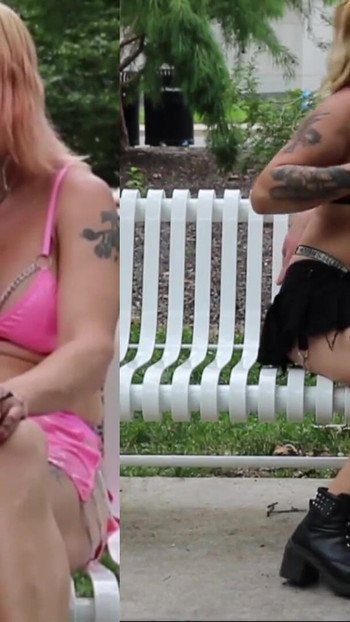 Unforgettable moment from "Trans-Lesbian Thunderstorm Blowjob + Bonus"