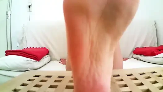 Lick my feet after workout!