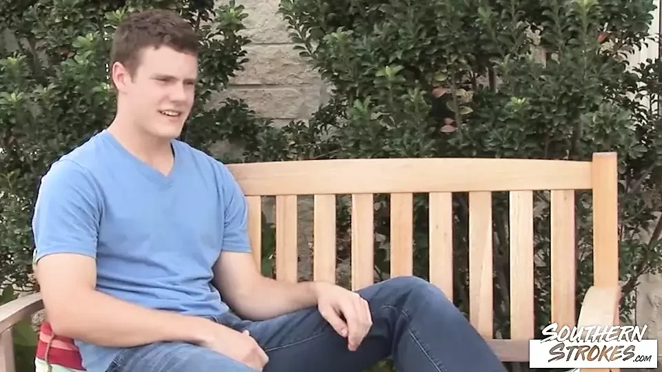 SOUTHERNSTROKES Amateur Ryan Saddle Masturbates Solo