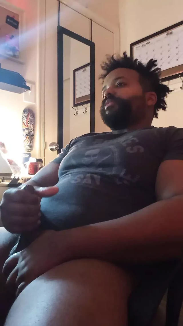 BBC Bear Cam Show Jerk and Cum