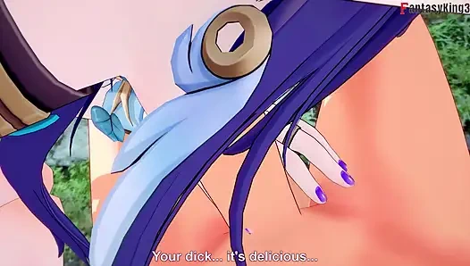 Lauma ormanda ateşli ahegao seks - genshin impact