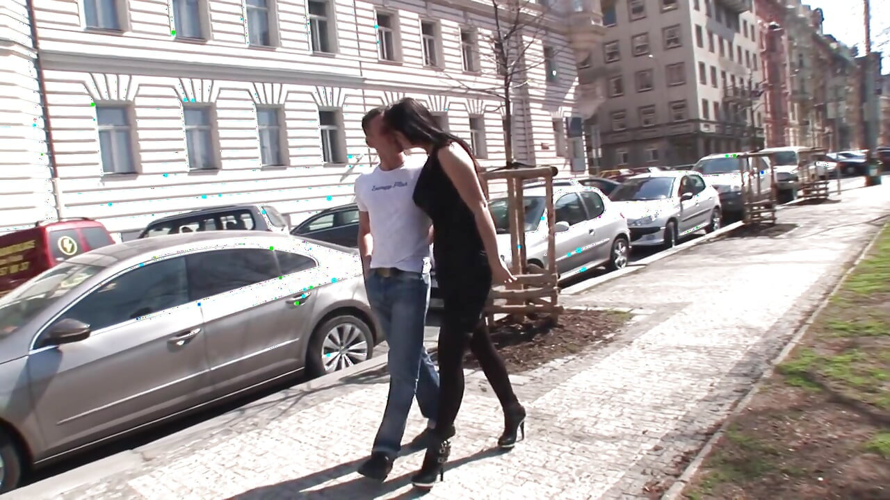 Bisex couple picked handsome stud from street for a threesome!