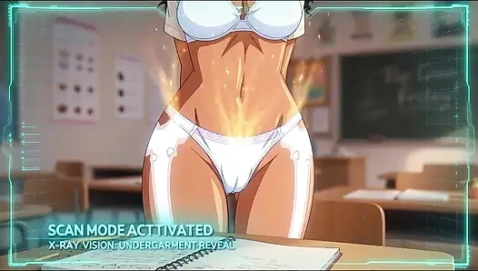 AI Sexy Schoolgirl X-Ray Quiz Tease