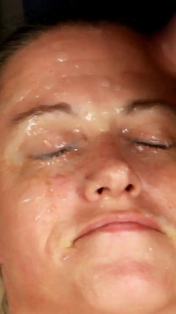 Captivating moment from "Dirty Dees amateur homemade double facial ball draining"