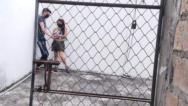 The girlfriend shows him her buttocks on their first official date