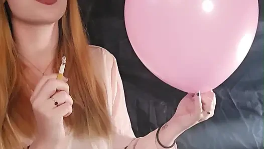 Smoking Fetish and Balloons - How much smoke is in my lungs?