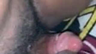 Black tranny and guy nut on wach other cocks