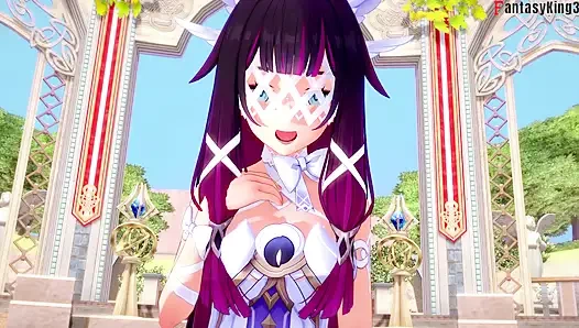 Columbina blowjob - Genshin Impact