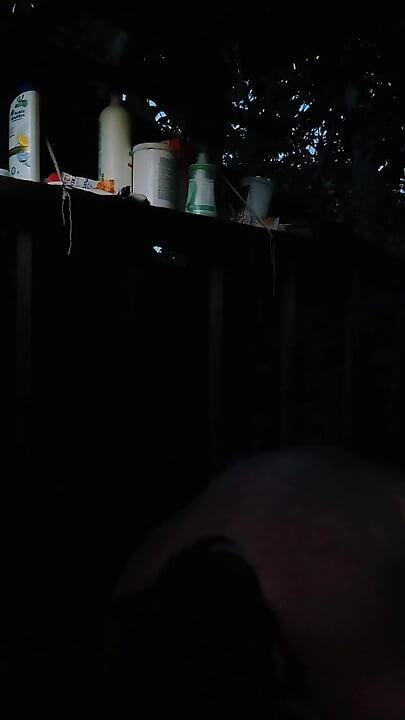 Sexy Tanya Washing in Outdoor Village Summer Shower