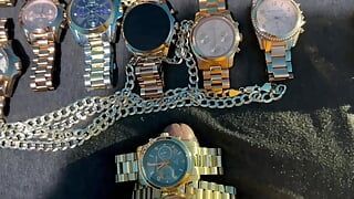 Wristwatch fetish, Gold jewelry fetish.