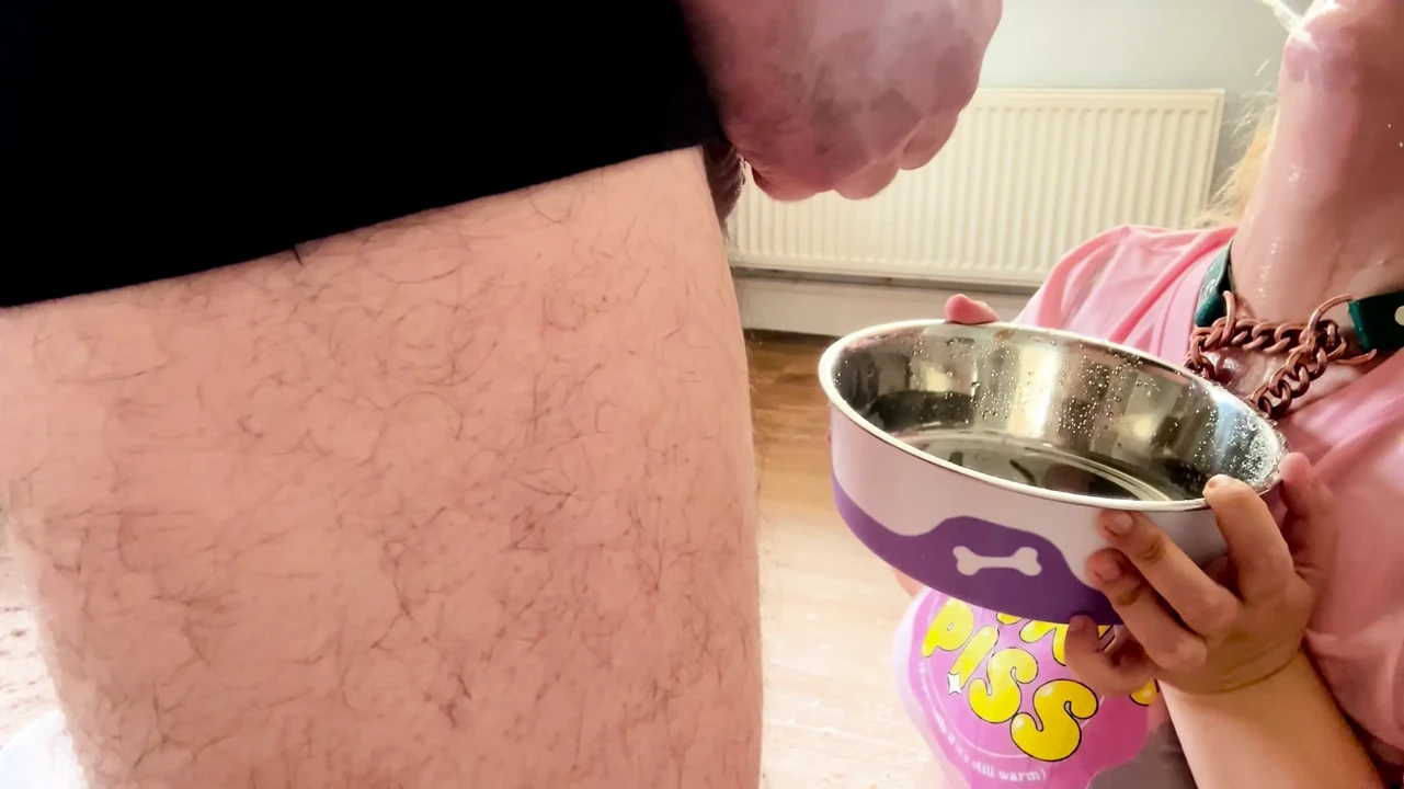Princess gets his piss in her mouth and then gets piss enema