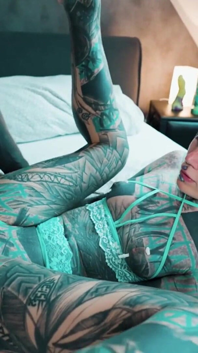 ANAL loving hippie gets fucked and cum covered by tattooed guy with big cock | Clip 1