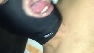Tasting and swallowing cum again