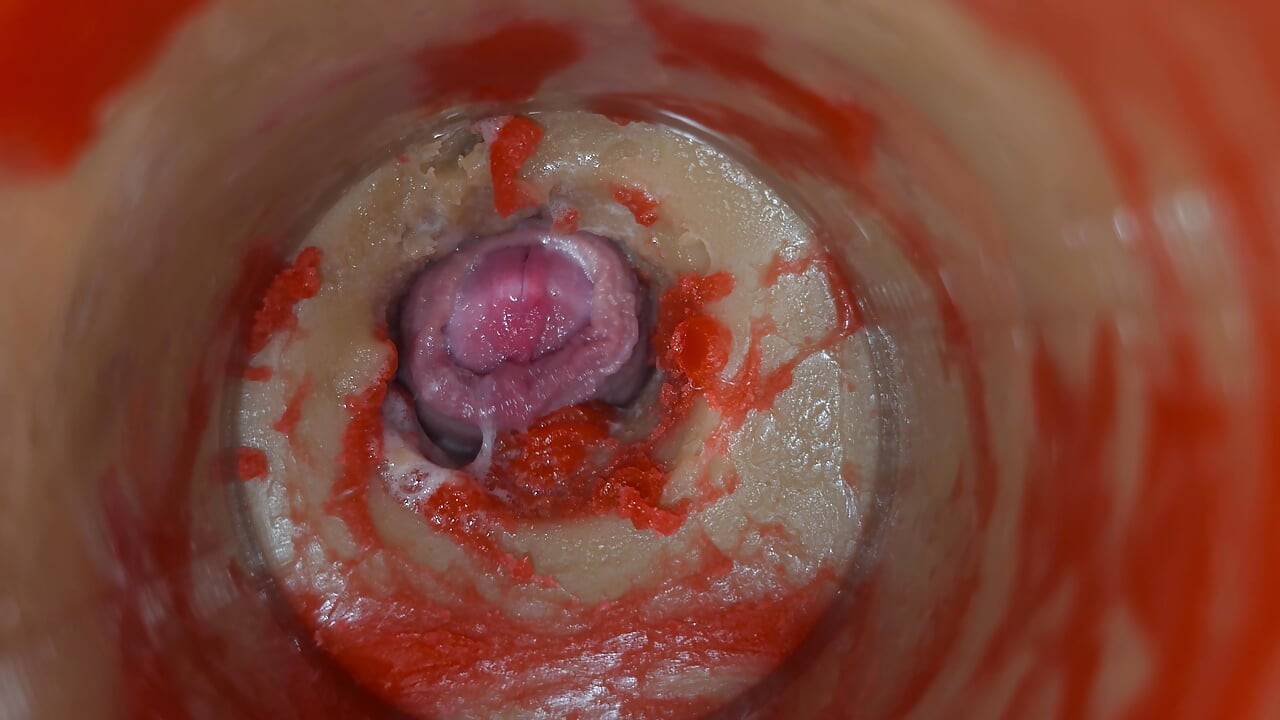 التلقيح - الكاميرا الداخلية تلتقط قذف الذكور العميق