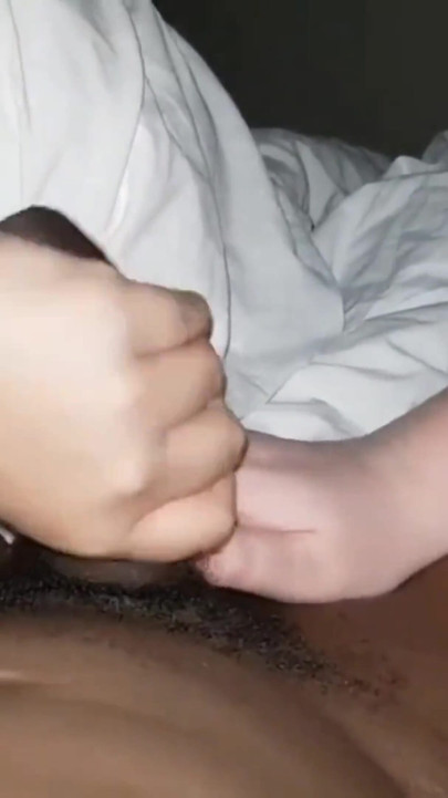 FFM Threesome Sucking BBC While One Sucking on His Hardcock