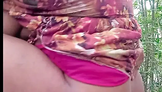 Muslim boy fucked beautiful hindu housewife in the jangle.