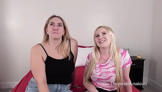 Desperate Amateurs Emma and Elliee and her man in hot threesome then Emma and Bratty with Billy is separate threesome