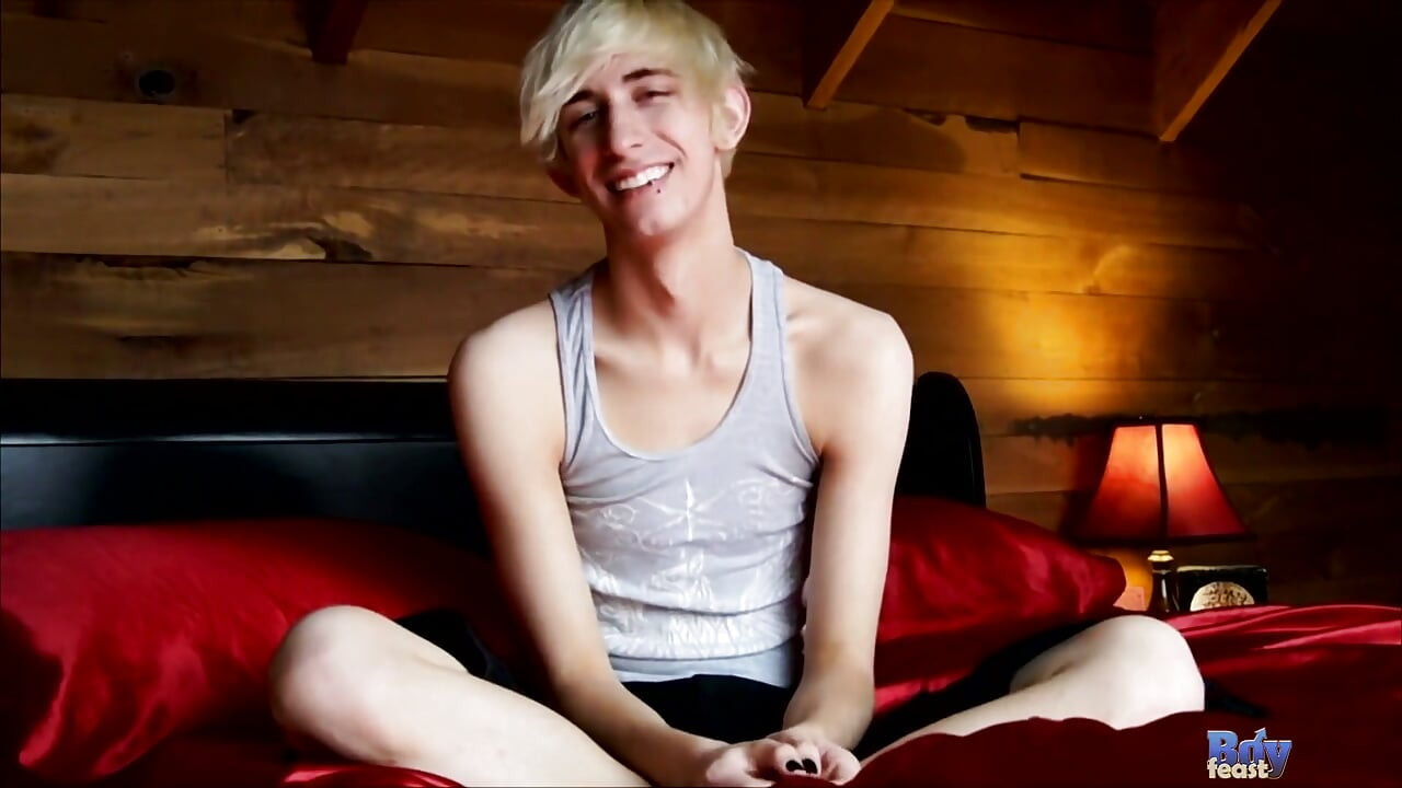 Stroking a Big Twink Dick