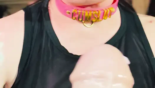 New Latex Gloves! Tina Snua Wanks A Dildo Just How Daddy Likes His Cock Stroked!