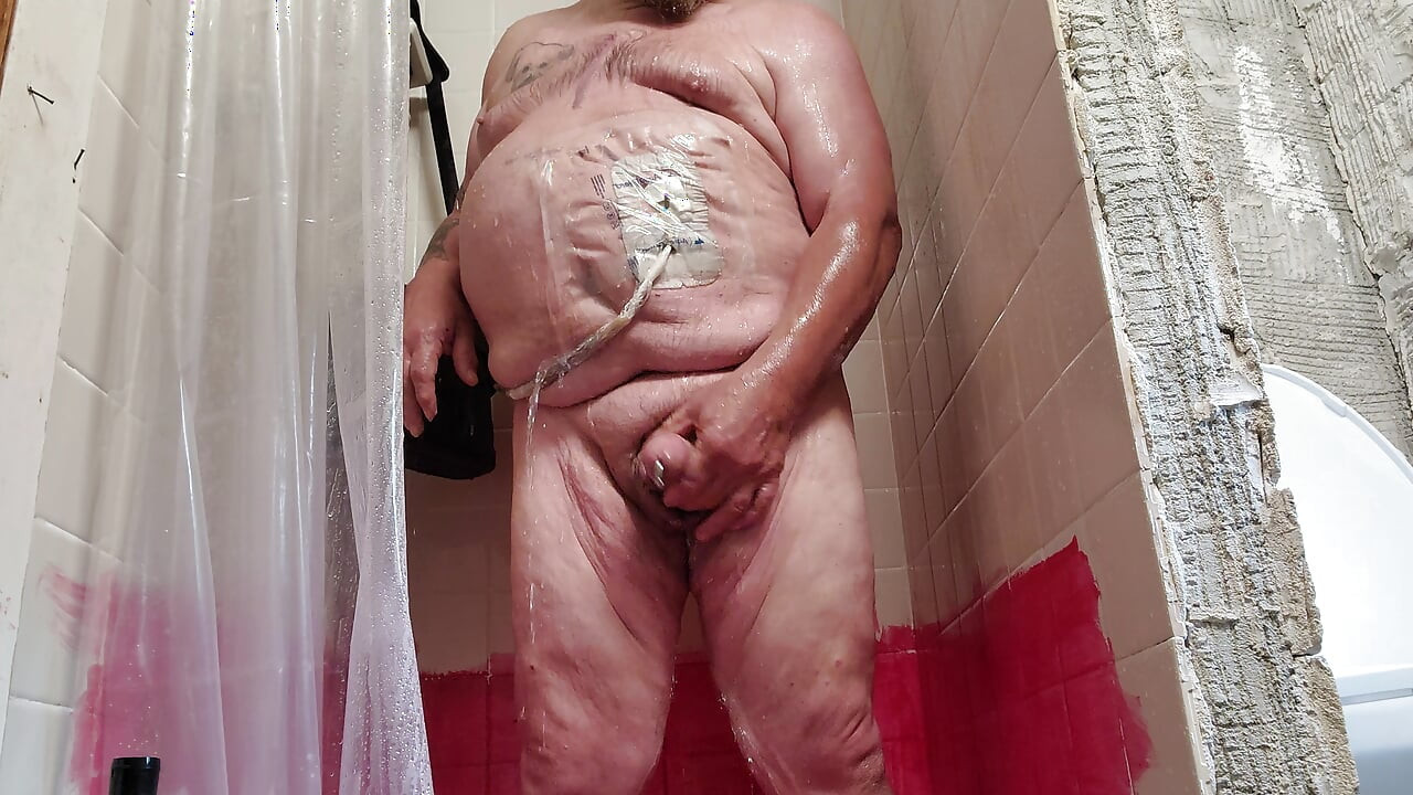 Takeing a shower