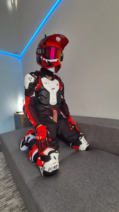 A Very Excited Biker Marked His New Fox Boots