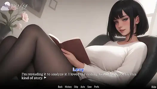 Одержимая Lucy No4, она использует ее ступни, захватывающая симпатичная соседка по комнате, порно игра